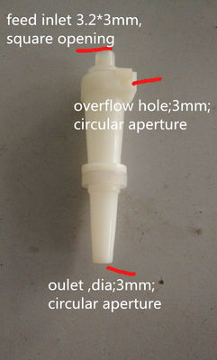 企業の澱粉の機械類の予備品の白いゴム製サイクロン10mmまたは15mm