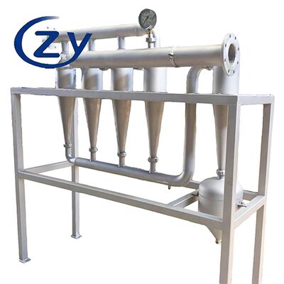 遠心分離脱砂装置：砂不純物除去と完全スラグラッシングのための逆流防止設計