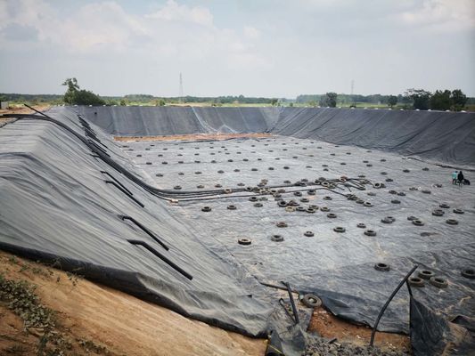 反漏出2mm HDPEのGeomembraneのダムの貯蔵所の農業の池はさみ金