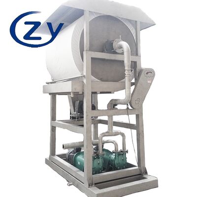 自動制御真空フィルターによる効率的なデンプン固液分離