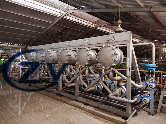 二重ヘッド澱粉の精錬の機械類の処理容量20t/Hのカッサバ45kw