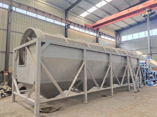 大きい処理容量のカッサバのドラム回転式洗濯機SS304材料